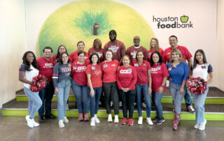 Will Anderson Jr and Chunky Sacks Hunger team with the Houston Food Bank